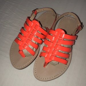 Girls Jcrew  crewcuts leather sandals k10